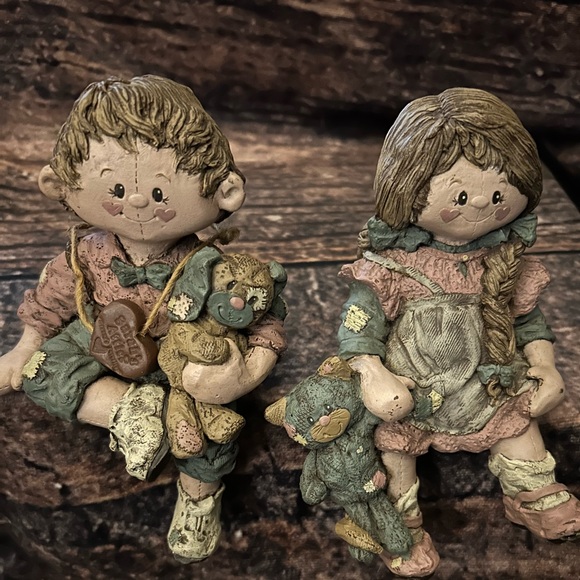 Sarah’s Attic Shelf Sitters (Holly & Opie-1989) Limited Edition - Picture 2 of 5